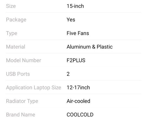 Laptop Cooling pad for 12-17 Inch Laptop Cooler Stand 5 quiet fans 5Angle Adjust - 第 14/15 張圖片