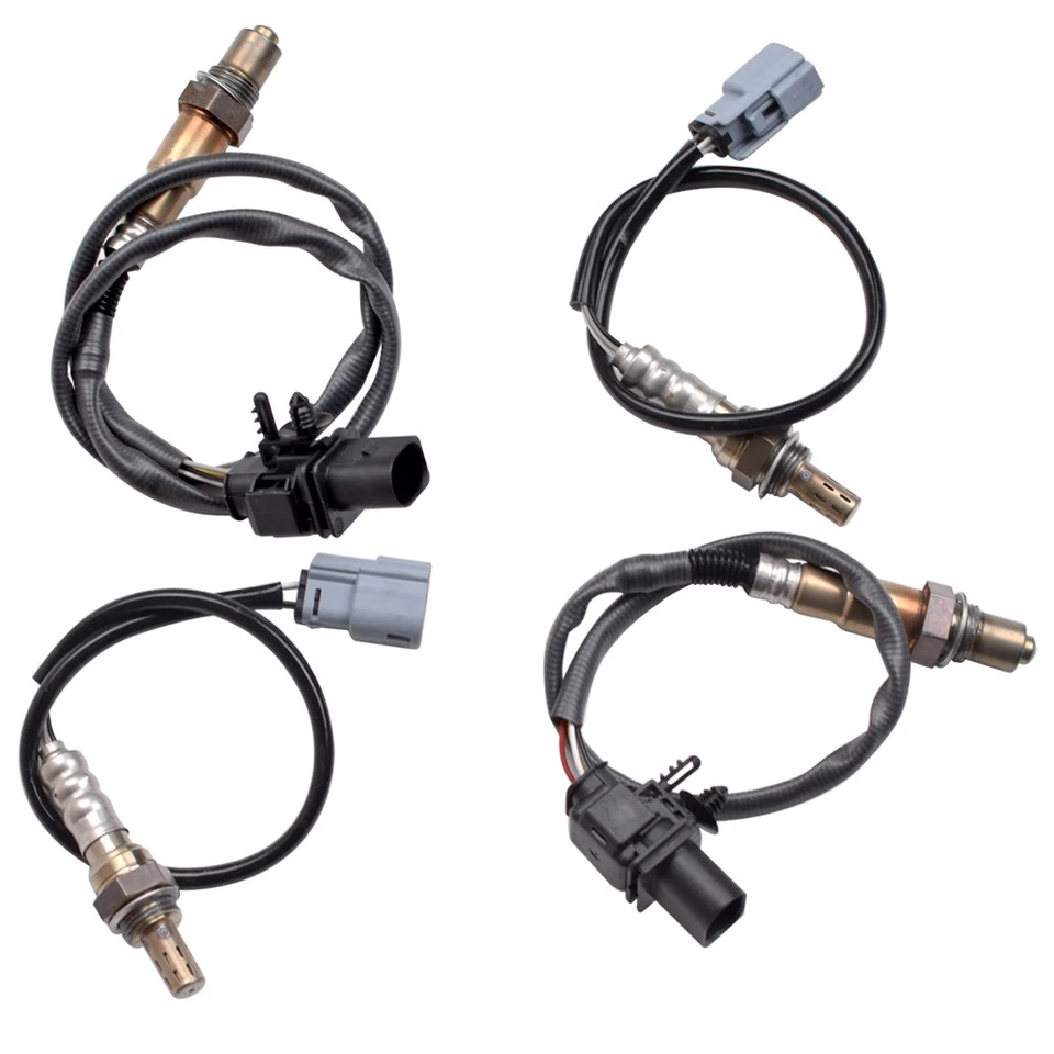 Sensor de oxígeno aguas arriba + aguas abajo 4 piezas para Ford F-150 2011-2014 5,0 L/6,2 L V8 Foto 2 de 4