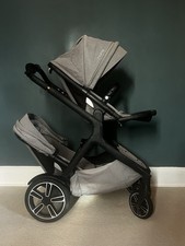 Nuna Demi Grow Double Pushchair – 2 Seats Included – Grey – Converts to Single