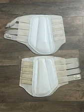 Nunn Finer Brushing Boots Splint Tendon Horse Tack White Medium