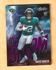 2025 Panini Absolute TRAVIS HUNTER SSP Purple By Storm Foil Rookie Serial #d 4/5