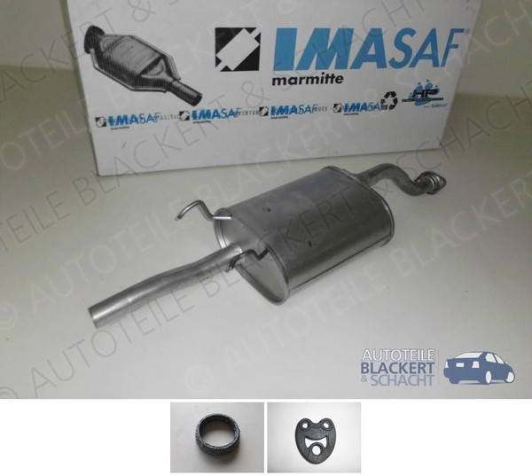 Imasaf ESD Auspuff Endtopf +Anbauteile für Honda Civic Iv+V+Coupe 1.5+1.6+Vtec-image