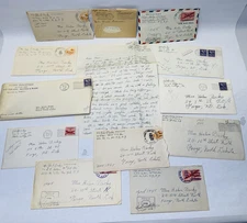 WARTIME 1940s Handwritten Letters Air Mail Lot of 13 Dear Mom Correspondence
