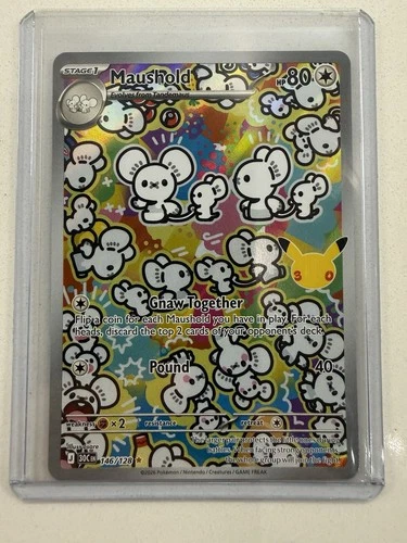 🔥Maushold IR Pokemon 30th Anniversary 146/128 NM (Potential PSA 10 Contender)