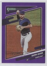 2021 Panini Donruss Variation Holo Purple Brandon Lowe (Bamm-Bamm) #155 0o6v