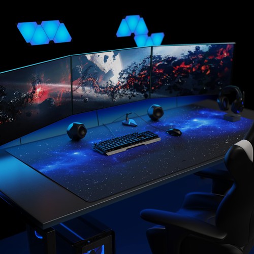 Tapis de Souris Gaming XXL 1500x800mm Mouse Pad Mat sous-Main Bureau Gamer Ex... - Photo 7/7