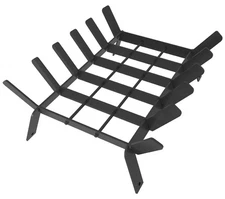 AnBaiMei 17 Inch Heavy Duty Fireplace Grate, Small Fire Wood Log Burning Rack...
