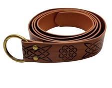 Medieval Faux Leather Ring Belt Renaissance Costume Viking Knight Cosplay 65  
