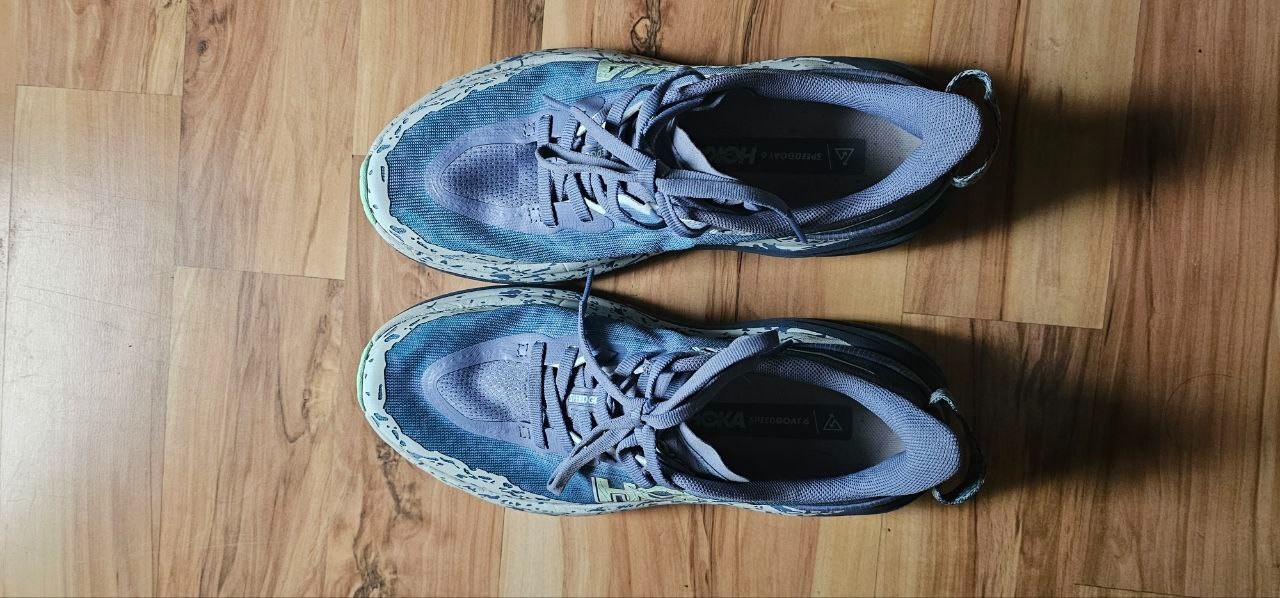 Size 7.5 - HOKA One One Speedgoat 6 Stellar Grey Asteroid Women's Trail Running thumbnail 3