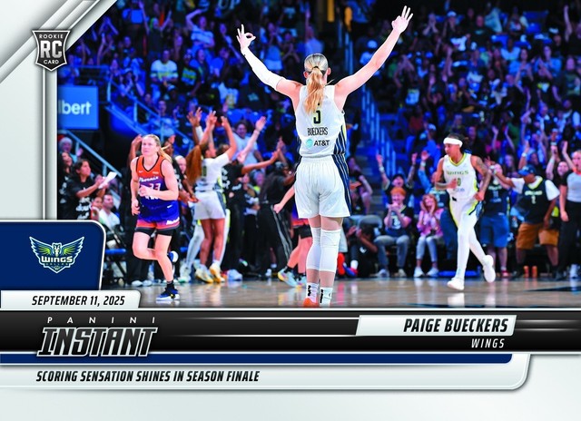 Paige Bueckers RC 2025 Panini Instant WNBA #285 Dallas Wings Rookie - QTY