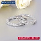 CiNily Hoop Earrings for Women Hypoallergenic, 14K Gold Plated 925 Sterling Silv