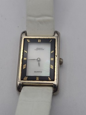 Vintage Jacques Prevard Women Tank Style Dress MOP Dial Quartz Analog Watch Work
