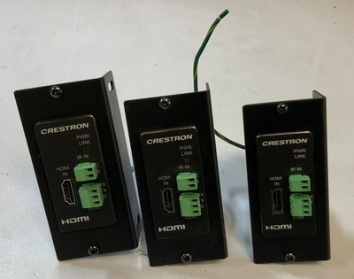 (Lot of 3) Crestron HD-TX3-C-B 4K HDMI over HDBaseT Extender, Black ''I5C''