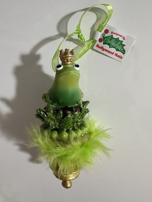 Kurt Adler Holly Adler Hollywood Hats Frog Prince Christmas Tree Ornament