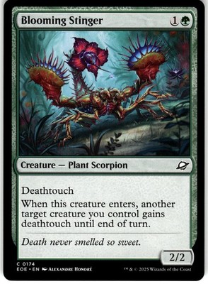 Blooming Stinger 174 Edge of Eternities EOE C MTG Magic The Gathering C LP