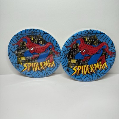 Vintage Marvel 1994 Spider-Man 7'' Party Plates 8pc New Sealed Lot of 2 Packs