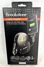 BROOKSTONE 4-WAY POWER WALL OUTLET USB 9 & 12...