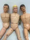 2 Vintage 1964 Hasbro GI JOE 12"  Painted Hair Scar & Mike Power Atomic Man