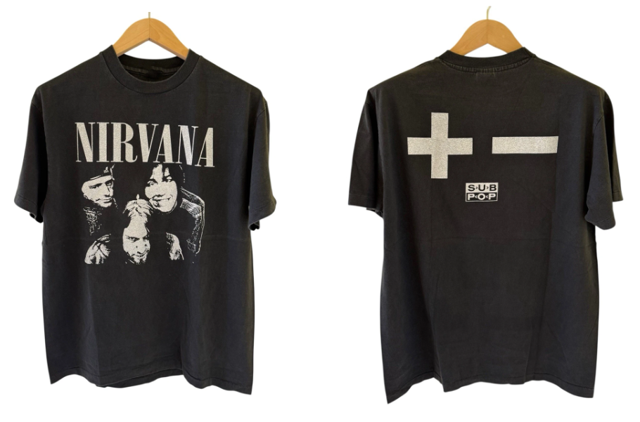 Nirvana Band T-shirt Vintage Large Modern Reprint Brockum Tag