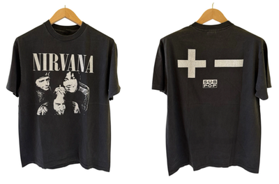 Nirvana Band T-shirt Vintage Large Modern Reprint Brockum Tag