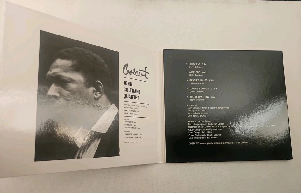 John Coltrane-Crescent CD Impulse! Post-Bebop Tenor Sax Elvin Garrison Elvin Foto 3 de 4