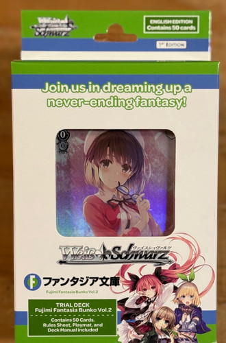 WEISS SCHWARZ: Fujimi Fantasia Bunko Vol.2 Trial Deck+ 50 Cards ENG Ships Today