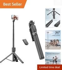 Portable 71 Selfie Stick Tripod - Perfect for Travel and Content Creation