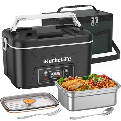 24000mAh Electric Lunch Box Rechargeable Rapid Heated Lunch Box Food Warmer