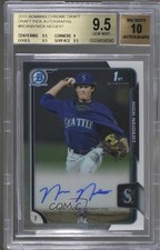 2015 Bowman Draft Chrome Pick Nick Neidert #BCA-NN BGS 9.5 GEM MINT Auto fm0