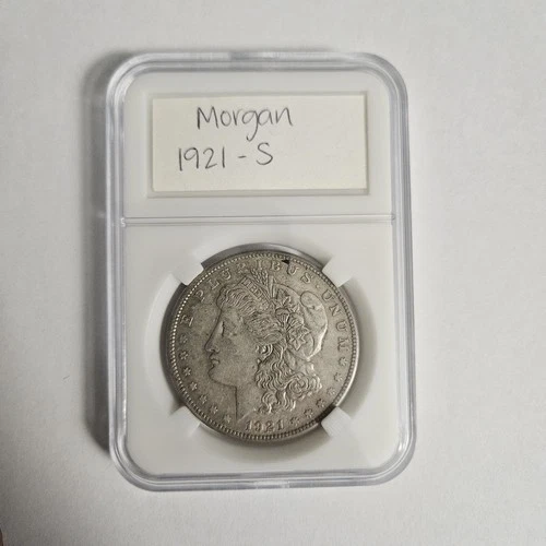 Morgan Dollar 1921 San Francisco Silver $1 Coin Circulated 0.9 Fineness