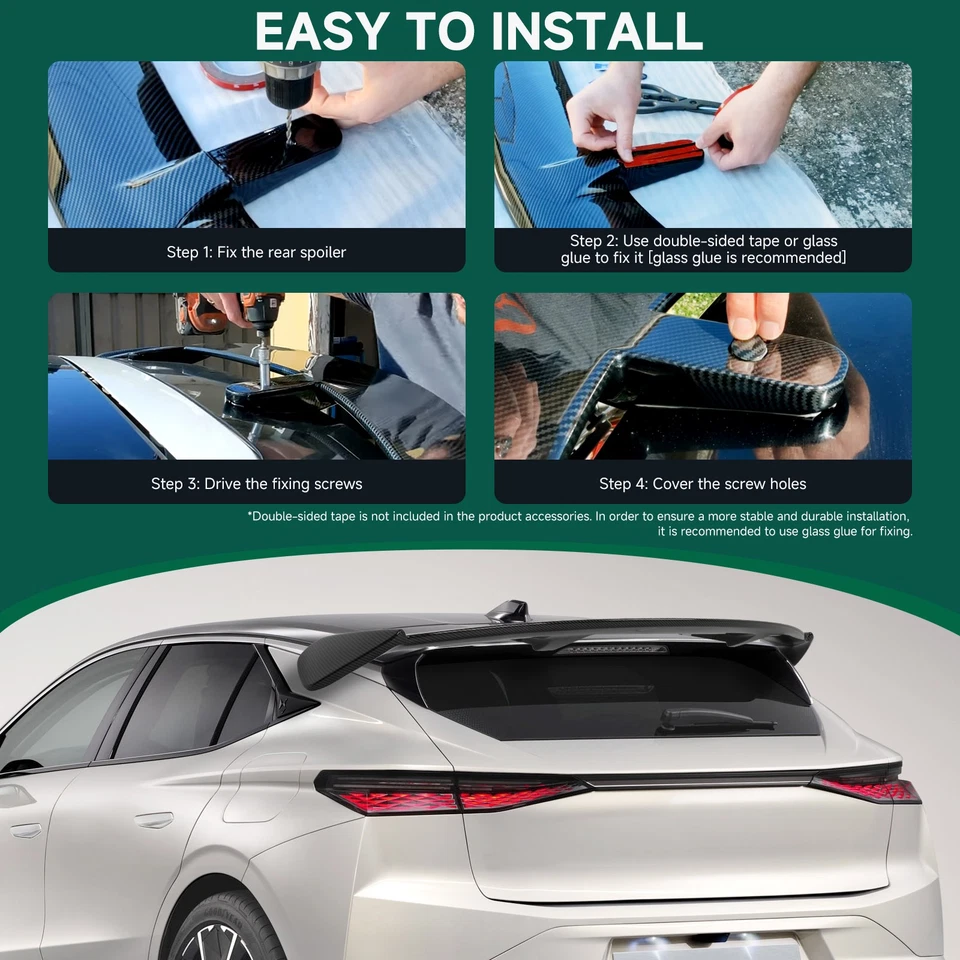 For Mini Cooper R50 R53 R56 F55 F56 52" Matte Rear Roof Trunk Spoiler Tail Wing - Image 2 of 4