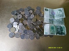 1300 GRAMS COINS AND BANKNOTES OF  1365 KRONOR.  FINE.