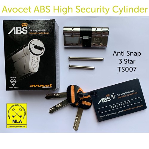 Avocet ABS High Security Euro Cylinder UPVC Door Lock Anti Snap 3 Star TS007 - Afbeelding 1 van 3