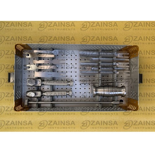 Juego de instrumentos ortopédicos de cirugía de cadera y rodilla, con caja de esterilización premium - Imagen 6 de 6