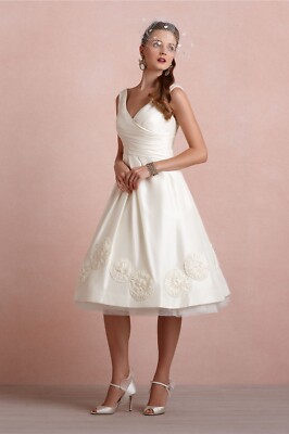 Anthropologie x BHLDN Hitherto Pinwheel Silk Tea Length