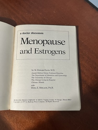 A Doctor Discusses Menopause Estrogens Sex Diet Cancer Marital Edward Davis 1977 - Bild 12 von 20