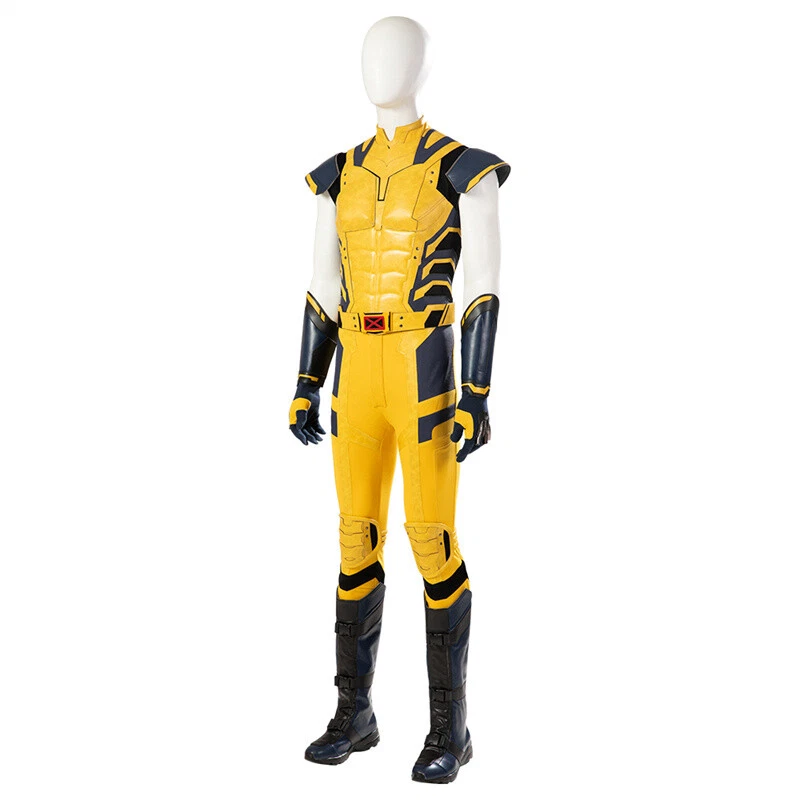 Deadpool 3 Wolverine Amarillo Armadura Traje de Batalla Disfraz Juegos con disfraces Para Hombres Lote de Halloween Foto 4 de 4