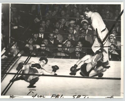 Boxing SAMMY LA PORTE, SANTOS HUGO Preliminary Ambers Arizmendi 1938 Press Photo