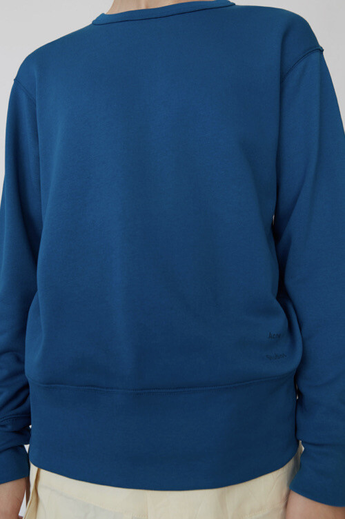 Acne Studios(Acne)◆Teal Blue Crew sweateer/FA-UX-KNIT000065 Acne Studios Oversized Fit XL Teal Fn-Mn-Swea000033 Khaki