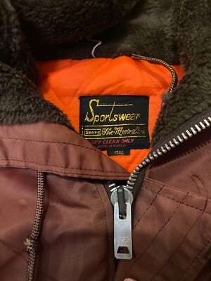 Vintage 70's Sears N3B Snorkel Style Brown Parka Size 42 | eBay