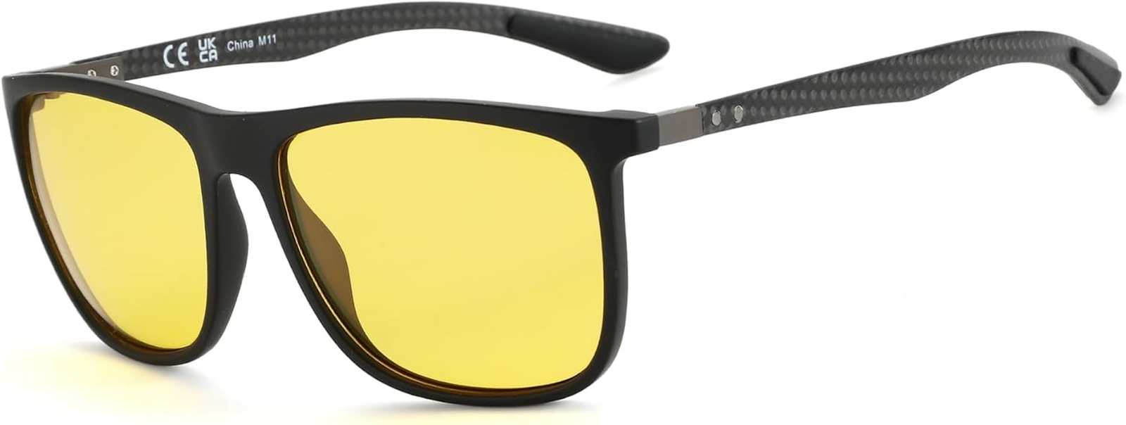 Square Polarized Sunglasses for Men Ultralight Carbon Fiber Sun Glasses Driving