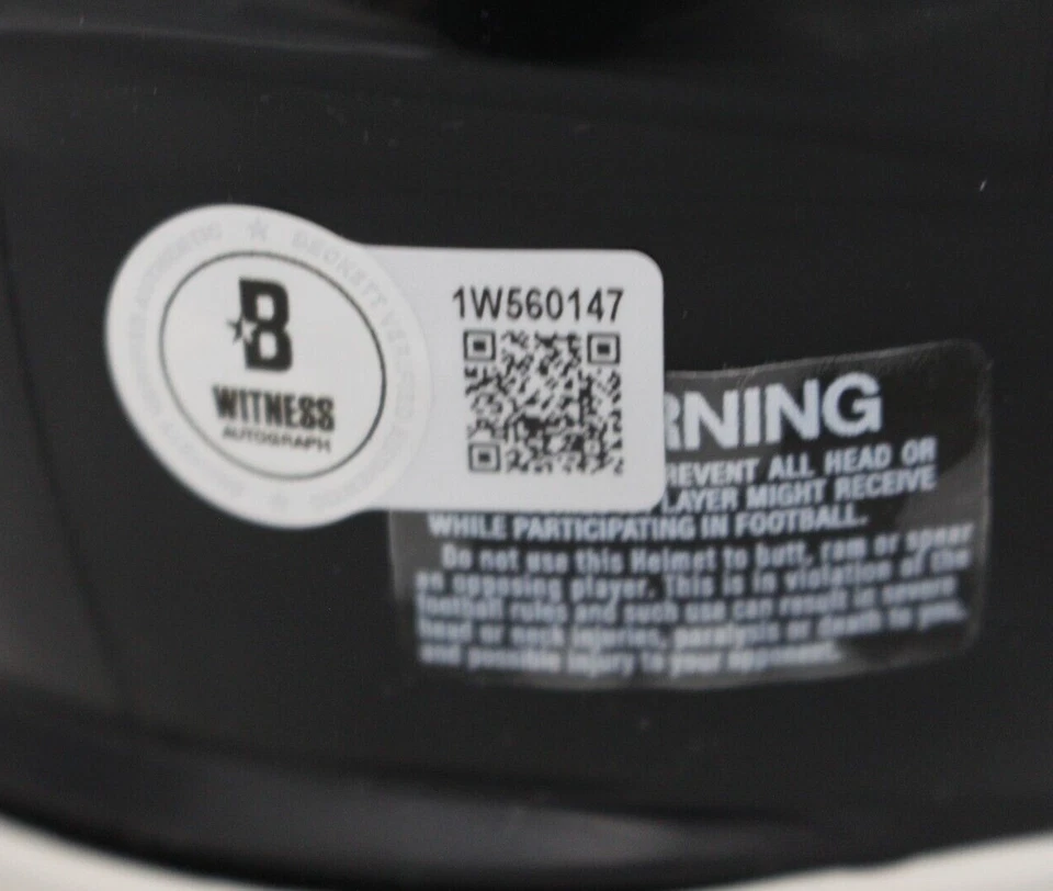 Randall Cunningham Signed Philadelphia Eagles 22 Alt Mini Helmet BAS 45950 Foto 3 de 3