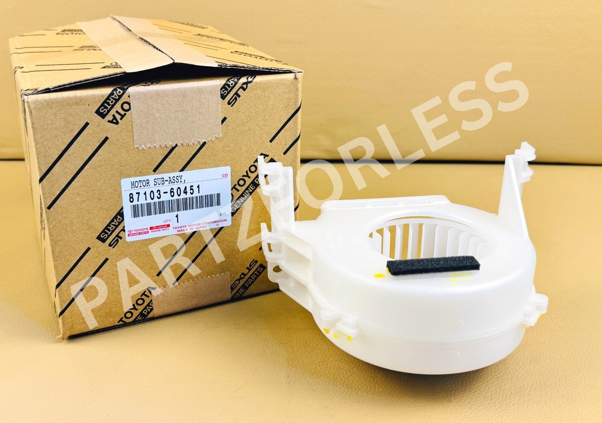 Toyota 87103-60451 Genuine Motor Sub-assy Blower W/Fan For