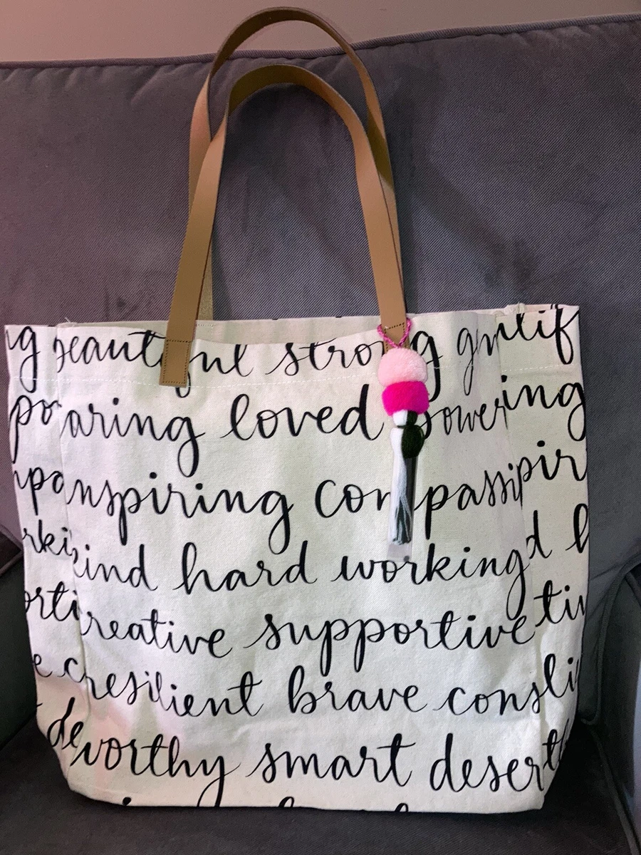 Pom pom shop tote bag