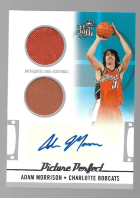2006-07 Topps Big Picture Perfect Adam Morrison Rookie  Dual Jersey Auto #39/199