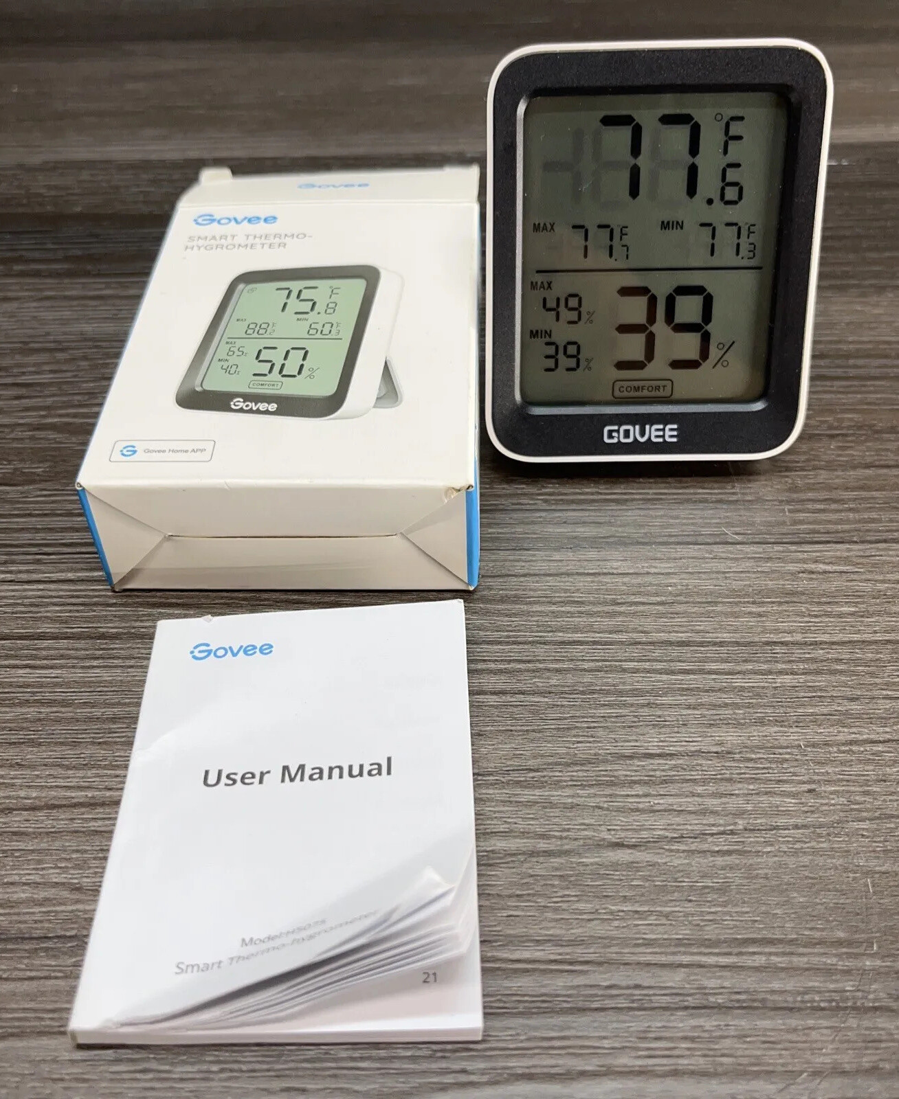 Govee Indoor Hygrometer Thermometer Bluetooth Humidity Temperature