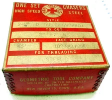 Geometric 2"-7  2-1/2" D Chaser Set Tapped 1/4" Projection