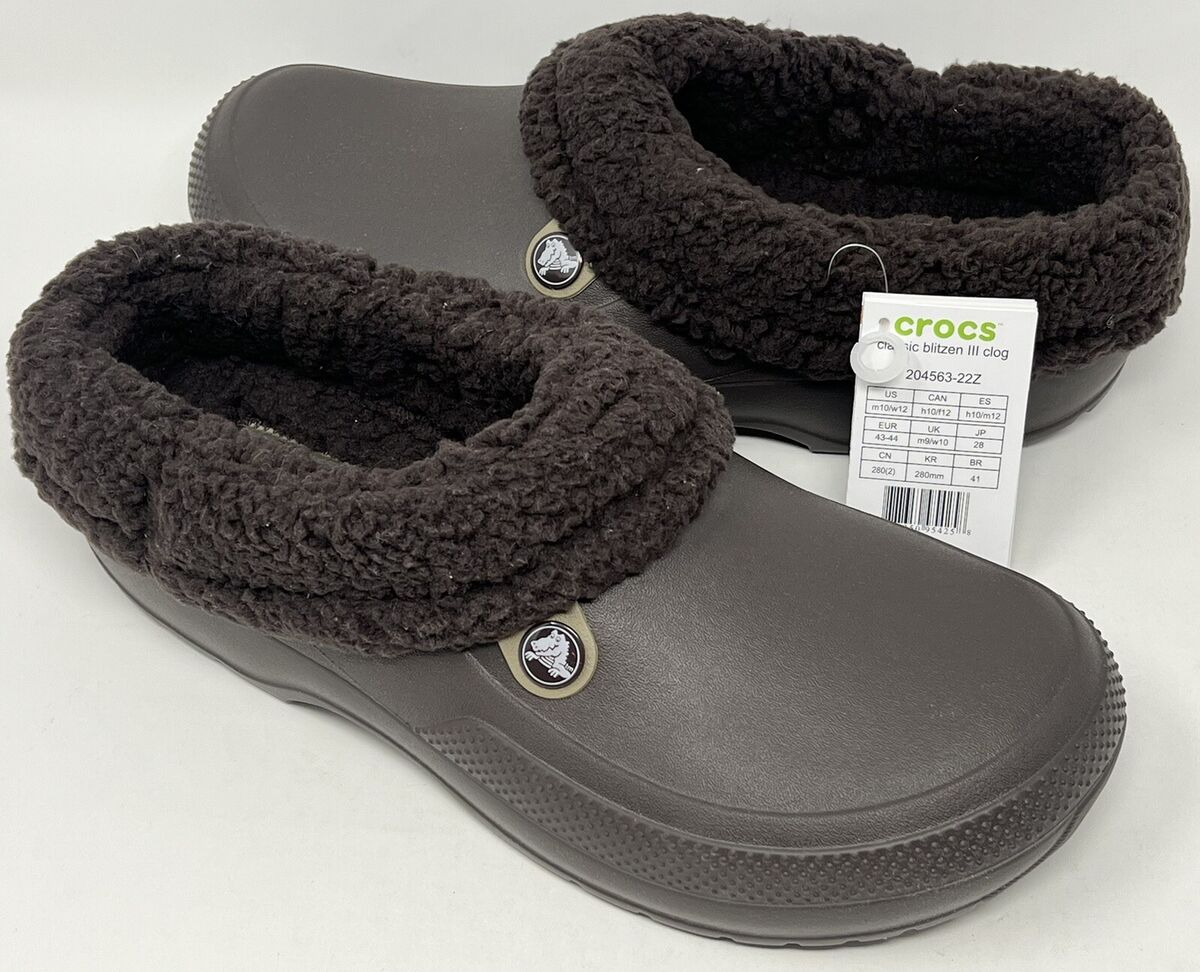 Crocs Blitzen III Men's Size 10 Espresso Lined Clog NEW | eBay Crocs Blitzen III Men's Size 10 Espresso Lined Clog NEW | eBay