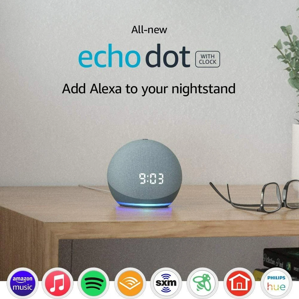 All-new Echo Dot (4th Gen) | Smart speaker with clock and Alexa - Image 2 of 2