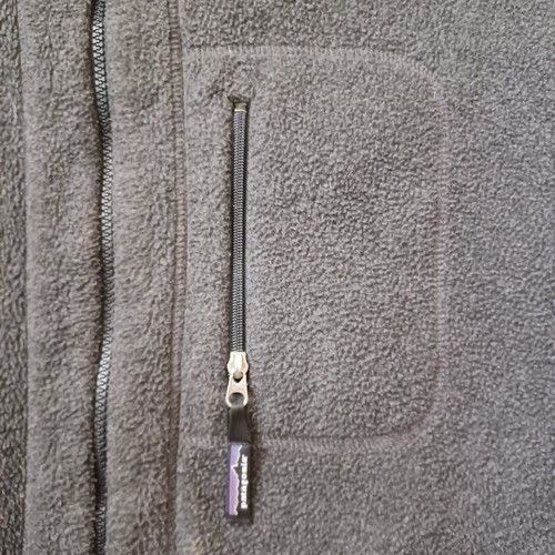Vintage Patagonia Synchilla Jacket Men Extra Large Heather Gray Full Zip 90s USA - Picture 16 of 23